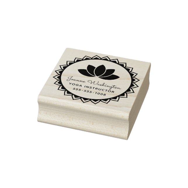 Create Your Own Lotus Flower Yoga Rubber Stamp (Stamp)