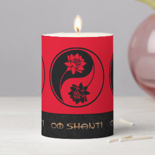 Create Your Own Lotus Yin Yang Symbol Pillar Candle