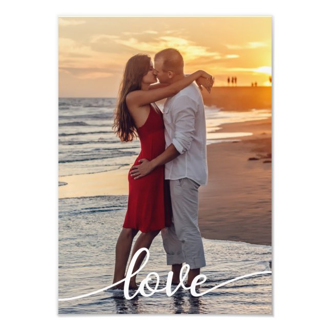 Create Your Own Love Couple Photo Enlargement Print (Front)