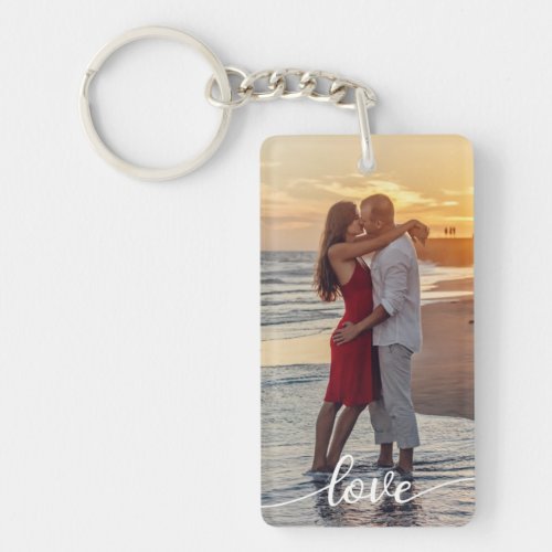 Create Your Own Love Romantic Photo  Keychain