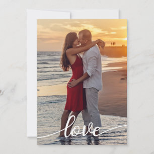 Create Your Own Love Script Romantic Couple Photo Card