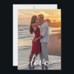 Create Your Own Love Script Romantic Couple Photo Card<br><div class="desc">Our Wedding Collection is fully customizable, allowing you to add your own wedding details, names and wedding date, to make it truly personalized and unique. With a range of photo cards, including Wedding Announcements, Save the Dates and Wedding Invitations, you can easily make it your own and create a cohesive...</div>