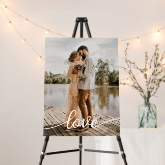 Create Your Own Love Script Romantic Couple Photo Foam Board
