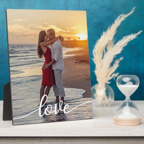 Create Your Own Love Script Romantic Couple Photo Plaque