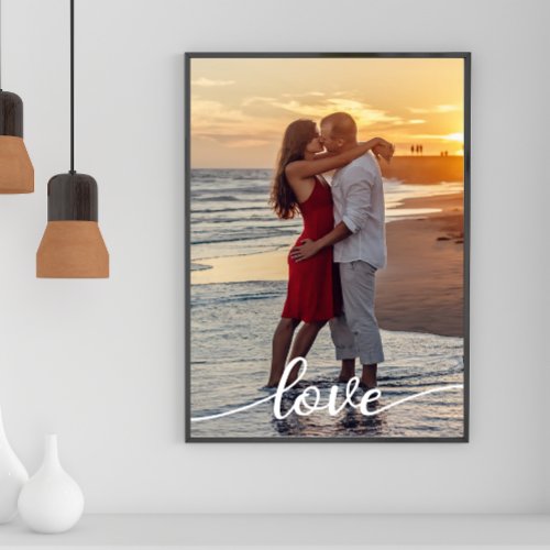 Create Your Own Love Script Romantic Couple Photo Poster