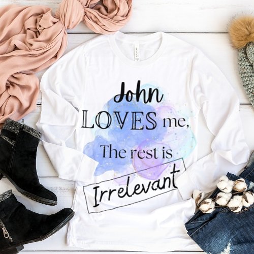 Create your own love shirt for her monogram