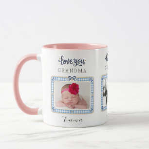 Create Your Own Love You Grandma 3 Photo Cute Mug