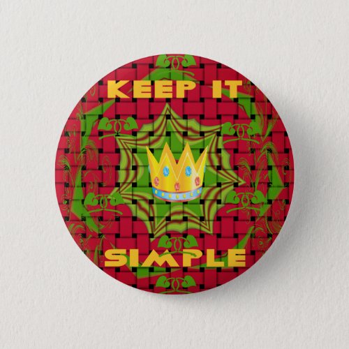 Create Your Own Lovely color Floral Keep it simple Pinback Button