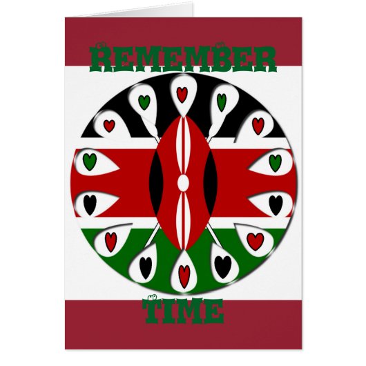 Create Your Own Lovely Colorful Kenya Hearts (Front)