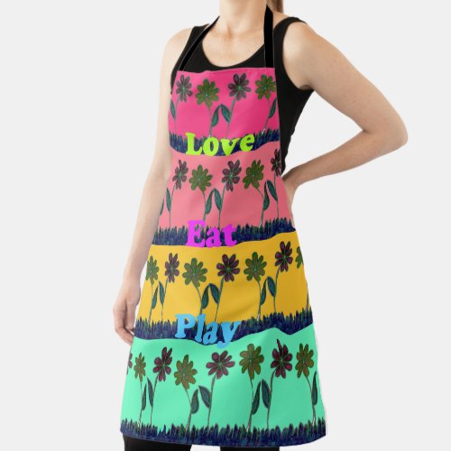 Create your own lovely cooking eat love play apron