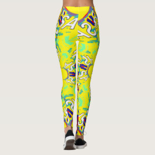 Create your own lovely floral pattern Clothing Leggings