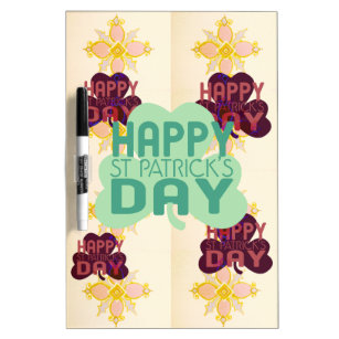 Create Your Own Lovely Happy Saint Patrick's Day Dry Erase Board