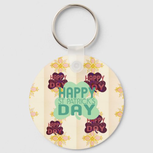 Create Your Own Lovely Happy Saint Patricks Day Keychain