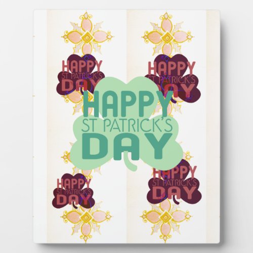 Create Your Own Lovely Happy Saint Patricks Day Plaque
