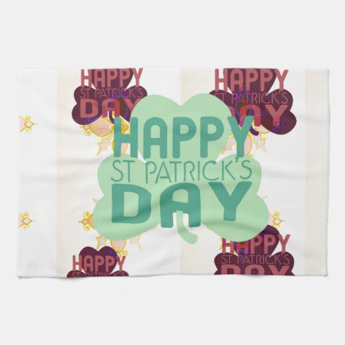 Create Your Own Lovely Happy Saint Patricks Day Towel