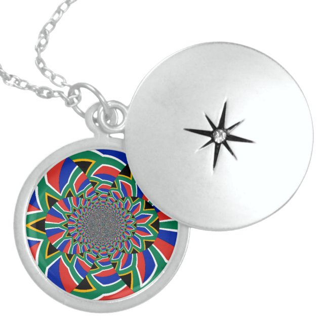 Create Your Own Lovely South Africa Locket Necklace (Front)