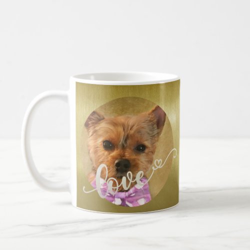 Create Your Own Loving Pet 2 Photos   Coffee Mug