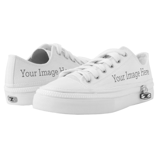 Custom Zipz Low Top Shoes, US Men 4 / US Women 6 (Pair)