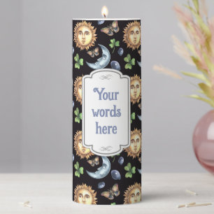 Create Your Own Lucky Celestial Butterfly Pillar Candle