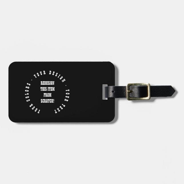 Create Your Own Luggage Tag (Front Horizontal)