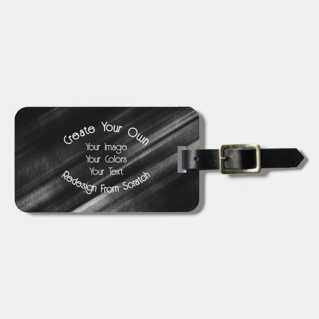 Create Your Own Luggage Tag (Front Horizontal)
