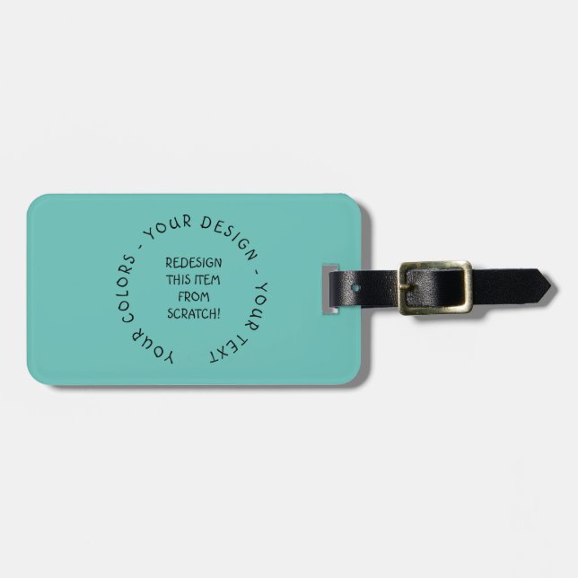 Create Your Own Luggage Tag (Front Horizontal)