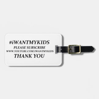 Create Your Own Luggage Tag w/ leather strap