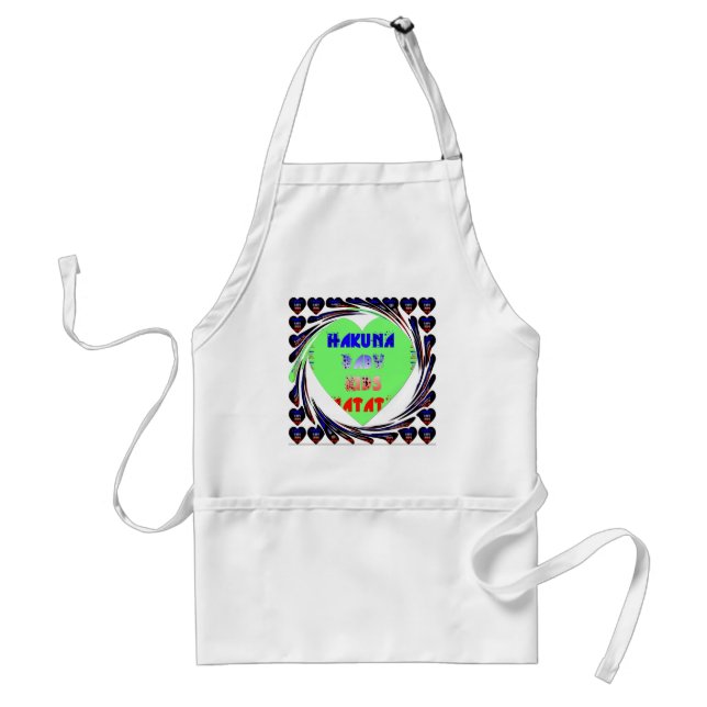 Create Your Own Luminous Hearts Baby Kid Design Adult Apron (Front)