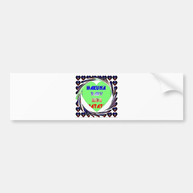 Create Your Own Luminous Hearts Baby Kid Design Bumper Sticker (Front)