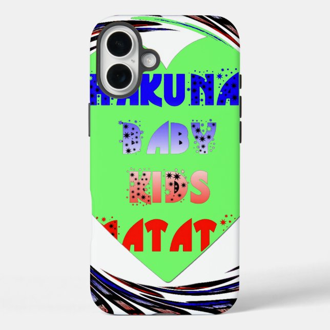 Create Your Own Luminous Hearts Baby Kid Design Case-Mate iPhone Case (Back)
