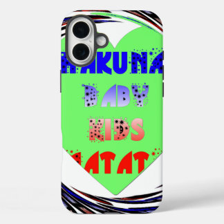 Create Your Own Luminous Hearts Baby Kid Design iPhone 16 Plus Case