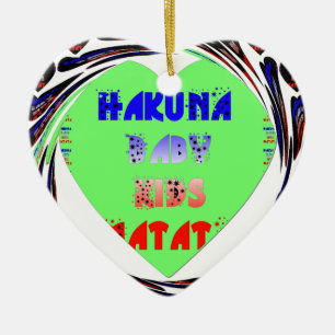 Create Your Own Luminous Hearts Baby Kid Design Ceramic Ornament