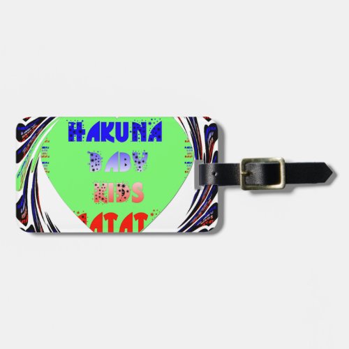 Create Your Own Luminous Hearts Baby Kid Design Luggage Tag