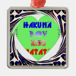 Create Your Own Luminous Hearts Baby Kid Design Metal Ornament