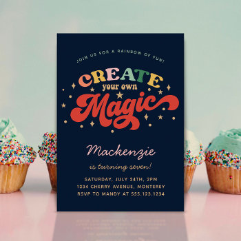 Create Your Own Magic Birthday Invitation by splendidsummer at Zazzle