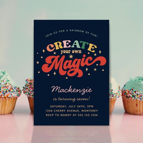 Create Your Own Magic Birthday Invitation