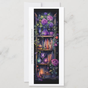 Create Your Own Magic Books & Roses Bookmark Card