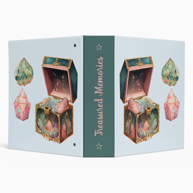 Create Your Own Magic Box & Crystals 3 Ring Binder (Background)