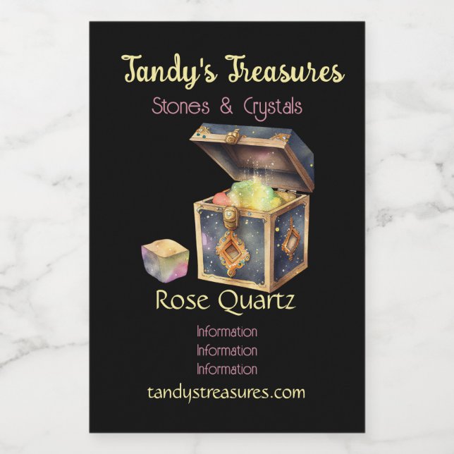 Create Your Own Magic Box & Gem Wine Label (Single Label)