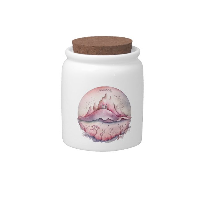 Create Your Own Magic Castle & Mountains Candy Jar (Front)
