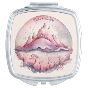 Create Your Own Magic Castle & Mountains Compact Mirror
