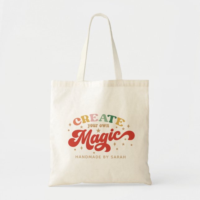 Create Your Own Magic Grl Pwr Girl Power Tote Bag (Front)