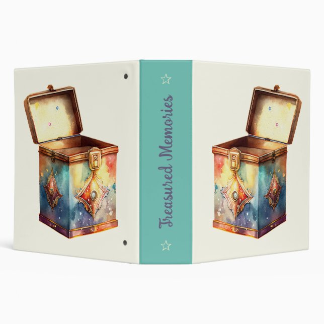 Create Your Own Magic Memories Tin Box 3 Ring Binder (Background)