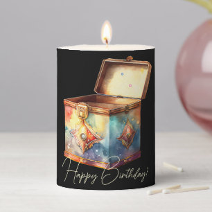 Create Your Own Magic Memories Tin Box Pillar Candle