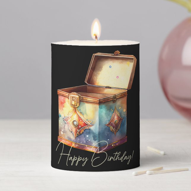 Create Your Own Magic Memories Tin Box Pillar Candle (In Situ)