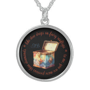 Create Your Own Magic Memories Tin Box Sterling Silver Necklace