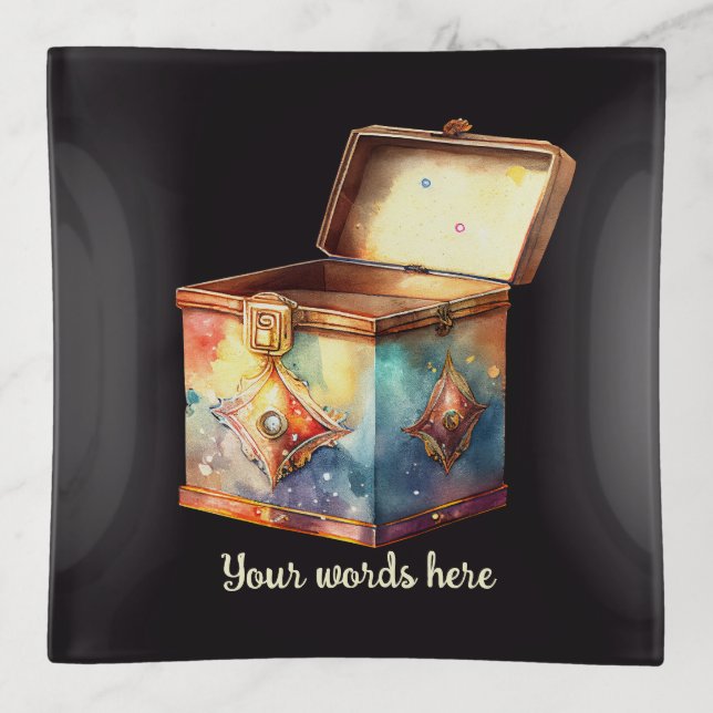 Create Your Own Magic Memories Tin Box Trinket Tray (Front)