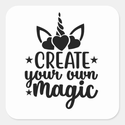 Create your own magic square sticker