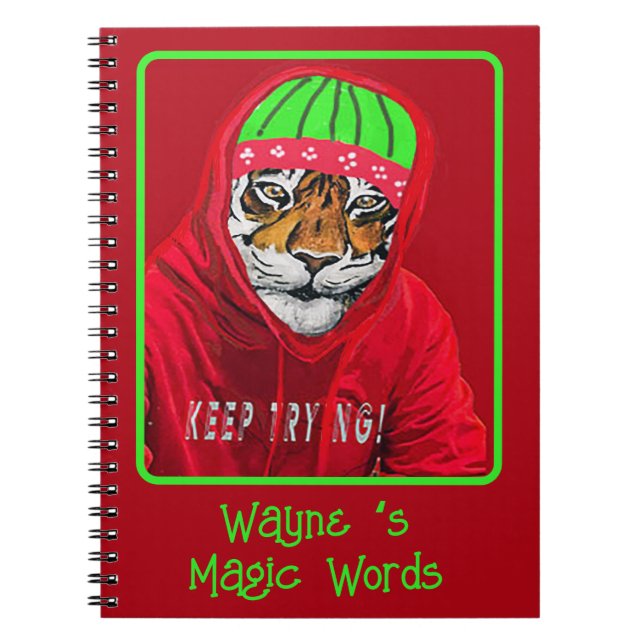 Create Your Own Magic Tiger Notebook (Front)