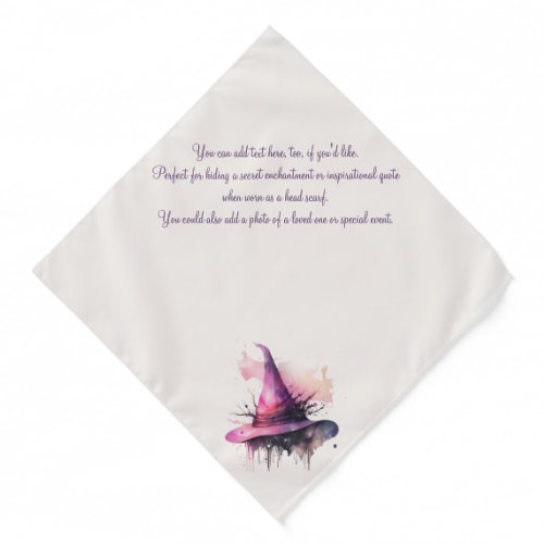 Create Your Own Magic Witch Hat Bandana